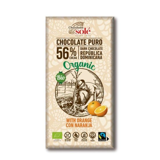 Chocolates Solé Čokoláda Chocolates Solé - 56% POMERANČ