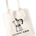 GourmetKava Plátěná taška - moka konvička