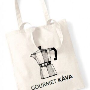 GourmetKava Plátěná taška - moka konvička