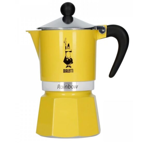 Moka konvice Bialetti Rainbow 3 šálky žlutá,Bialetti Rainbow 3 žlutá moka konvice