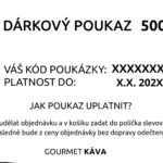 GourmetKava Dárkový poukaz 500 Kč